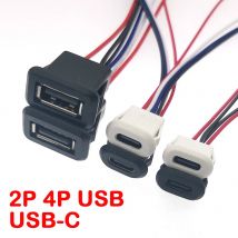 1-5 stücke USB Typ C Wasserdichten Stecker Typ-C Mit karte schnalle Weibliche 3A Hohe Strom schnelle Lade Jack Port USB-C Ladegerät Stecker