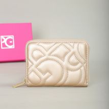 PG PATSY GARIS Fashion Classic Retro Herren- und Damen-Universal-Geldbörse mit Buchstabendruck, tragbare Kartentasche, Null-Geldbörse