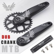 KRSEC Ultraleggero MTB Manovella Asse DUB Diametro 28.9mm Guarnitura per bicicletta da montagna 170mm Installazione diritta a 3 chiodi per Enduro