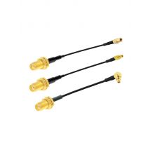 1PCS SMA Bulkhead to MMCX FPV Antenna Adapter RF1.37 RF Coaxial Extension Jumper Cable for PandaRC RC Drone Part