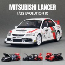 1/32 Mitsubishi Lancer EVO Final Edition JDM Racing Toy Car Model Diecast Metal Miniature Collection Gift For Children Boys