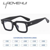 Fashion Square Reading Glasses Men Women Customized Prescription Fashion Presbyopic Spectacles Diopter 1.0 1.5 2.0 3.0