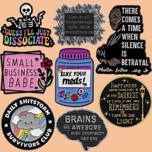 Daily Shitstorm Enamel Lapel Pin Badge Pins Hats Clothes backpacks Decoration Jewelry Accessories Gift