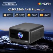 Touyinger Q13W Projektor 4K HD2.0 3840*2160P 3800 ANSI HDR10+ Autofokus Wifi6 BT HiFi Heimkino- und Outdoor-Projektor
