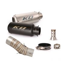 51MM Exhaust Pipe For CFMOTO 450SR 450NK 450SS 2022-2025 Motorcycle Tips Mid Link Pipe Stainless Steel Muffler Slip On DB Killer