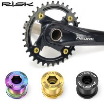 Rischio 6.5mm Bulloni di fissaggio per ingranaggi per bici pieghevole MTB Viti di bloccaggio per bicicletta in lega di titanio Corona Ruota dentata Bulloni fissi per XT
