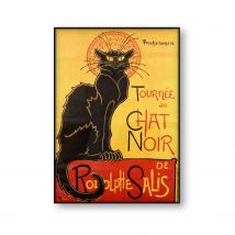 Tournee du Chat Noir Theophile Alexandre Steinlen Le Chat Noir The Black Cat Canvas Print Poster Wall Art Home Decor Picture Art