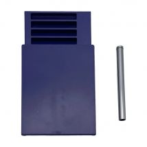 Schnupftabakbehälter aus Kunststoff mit 8 Fächern und schildem Deckel aus Aluminiumstroh im Taschenformat, tragbare Aufbewahrungsbox, Schnupftabak-Set, Zubehör