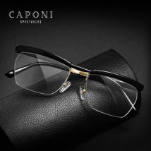 Caponi tom hardy legende brille männer halb rahmen computer brille rahmen blaulicht blockierende optische männer brille bf1053