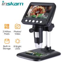 1000X Digital Mikroskop Kamera 8LED 4,3 zoll Einstellbar 8LED für Elektronik Mikroskop Werkzeug PCB 1080P Löten microscopio