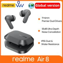 realme Buds Air 8 Global Version Active Noise Cancelling True Wireless Earphone Hours Battery Bluetooth 5.4 TWS Earbuds