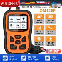 Autophix OM126P Lettore di codici scanner OBD2 Scanner automobilistico EOBD JOBD Strumenti di scansione universali Analizzatore di motori per auto OBDII