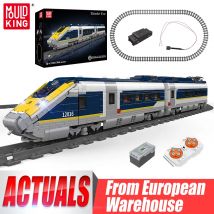 Mould King 12016 Technisches Zugspielzeug Der RC Europe Star E320 Baustein MOC Dampflokomotive Ziegel-Set Kinder Weihnachtsgeschenk