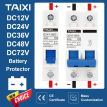 DC 12V 24V 48V 36V 72V MCB Batterie Auto Schutz Mini Leistungsschalter DZ47 Positive und negative Pole Schutz Schalter Isolator