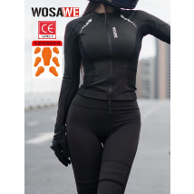 WOSAWE Damska Kurtka Motocyklowa z Miękką Ochroną na Całe Ciało, Letnia Kurtka Ochronna na Motocykl, Spodnie Motocrossowe z Homologacją CE