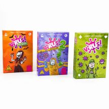 Virus 1 2 3 Juego de mesa de Halloween: el juego definitivo y divertido para fiestas familiares en español e inglés
