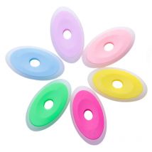 6Pcs/Set Erasable Gel Pen Special Rubber Color Oval Eraser for Neutral Erasable Pen Correction Supplies School Office Stationery