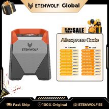 ETENWOLF ZEPHYR S3/S5 Gonfiatore portatile per pneumatici Ciclo di lavoro al 100% 7800/15600mAh Compressore d'aria per auto Bici Palle Pompa d'aria (Nuovo)