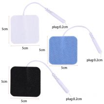 Silicone Gel Electrode Pad Muscle Stimulator Pulse Muscle Electrode Cable Conductive Line Physiotherapy Machine Slim Electro Pad