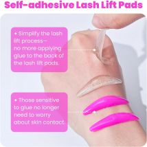 Permania Koreanische Wimpernlift-Pads, 5 Größen, starker Halt, leimlose Wimpernlift-Pads, extremer Wimpernzange, wiederverwendbar für das Wimpernlifting