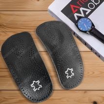 Leder Orthopädische Einlegesohlen Plattfuß Ferse Schmerzen Orthesen Gesundheit Sohlen Pads Für Arch Support Mann Frau Schuhe Einlegesohle sohle Einsätze