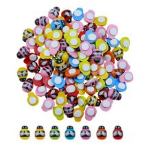 100 Stück Holz Holz Mini Biene Aufkleber DIY Handwerk Bienen Perlen für Ostern Party Dekoration handgemachte Accessoires Geburtstag Party Dekor