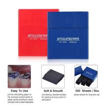 300pcs Dental Lab Articulating Paper Red Blue Occlusion Bite Strip Dentist Orthodontic Oral Teeth Care Occlusal Tweezers