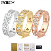Jecircon klassischer ring s925sterling silber baby atemring für frauen europäische und amerikanische mode leichte luxus nische design