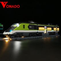 Vonado Kit luce LED per 60337 Set di blocchi di costruzione del treno passeggero espresso (NON includere il modello) Giocattoli fai da te in mattoni per bambini