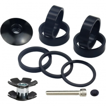 Fahrrad-Headset-Abstands halter 1 1/8 Zoll, Fahrrad-Headset-Abstands halter aus Aluminium legierung mit Vorbau kappe, Headset-Stern mutter für MTB-BMX-Rennrad