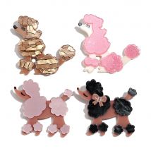 Cute Acrylic Animals Dog Splice Brooches for Women Unisex Lovely Colorful Cartoon Pet Badge Pins Fashion Jewelry Accessories