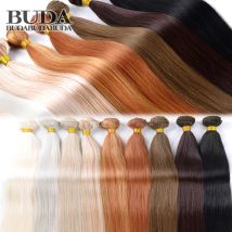 Budabuda 100 gr/teil Orange Braun Synthetische Haarverlängerung 26 zoll Körper Welle Haarwebart Bundles Hohe Temperatur Highlight 613 Ingwer
