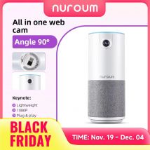 NUROUM C10 All In One Camera 1080p Ptz Telecamera per conferenze con microfono e altoparlante per Zoom/Skype/Riunioni online