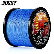 JOSBY 8 Stränge Geflochtene Karpfen Angelschnur Japan Multifilament PE Draht Super Starke Langlebige Fisch Ausrüstung 300 M 500 M 1000 M 100 M