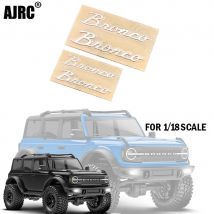 Metall dreidimensionaler Logo Edelstahl Metall Seitenaufkleber für 1/18 Traxxas Trx-4m Bronco Trx4m