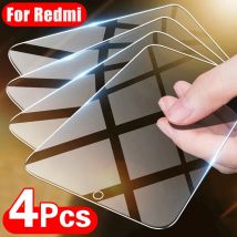 4PCS Protezione Dello Schermo Per Xiaomi Redmi Nota 10 11 12 9 8 7 Pro 9A 9C Protezione In Vetro 10S 8T