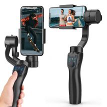 F8 Supporto per telefono con giunto cardanico portatile a 3 assi Stabilizzatore per registrazione video anti-vibrazione per smartphone cellulare Xiaomi iPhone