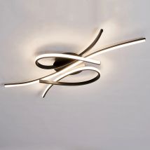 NEO Gleam Telecomando Plafoniere moderne a LED per soggiorno Camera da letto Lampada da soffitto a LED dimmerabile Colore nero