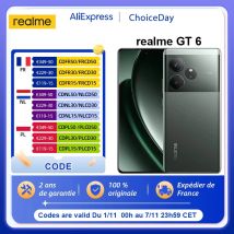 Versione globale realme GT 6 GT6 5G Smartphone 6.78 "120HZ Snapdragon 8s Gen 3 Sony LYT-808 OIS