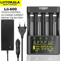 LiitoKala Lii-600 LCD 18650 1,2 V 3,7 V 14500 18350 18500 21700 26700 26650 AA AAA NiMH / CD