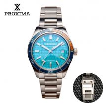 Proxima PX1728 Neue männer Automatische Mechanische Uhren Tastatur Zifferblatt 39mm Sapphire Edelstahl Wasserdichte Uhr Reloj Hombre