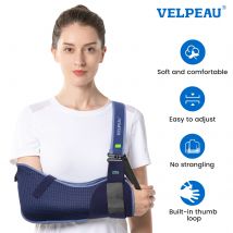 VELPEAU Armschlinge für Rotator-Manschettenverletzung, gebrochene Hand- und Ellenbogendislocation, medizinischer Schulter-Wegfahrsperre, passend für den linken und rechten Arm