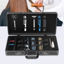 Bymaocar Barbiere Strumento Organizzatore da viaggio Cassetta degli attrezzi Cesoie Clippers Trimmer Custodia Lock Organizer Box Custodia da trasporto per barbiere