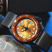 NH35 Luxus Sapphire Herren automatische mechanische Uhr 100 m wasserdichte Pilotenuhr Lünette 40 mm Edelstahlgehäuse Taucheruhr