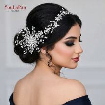 YouLaPan HP242 Hochzeit Kopfbedeckung Kopfschmuck für Freundin Fascinator Stirnband Braut Haarschmuck Mode Frau Tiara