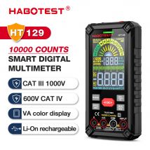 HABOTEST HT129 10.000 Counts Digitalmultimeter Smart Anti-Burn DC AC Spannung Strom True RMS Voltmeter Wiederaufladbarer Multitester