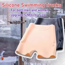 Women Silicone Swim Underwear Bathing Waterproof Protective Invisible Comfortable Swimming Trunks Men Boxer Beach Summer Elastic