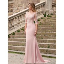 Smileven Pink Mermaid Sticker Prom Dress Fashionable Party Gowns Spaghetti Strap Occassion Dress Customized 2026