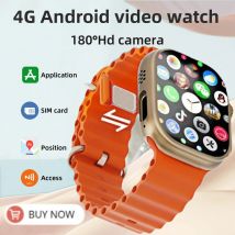 Reloj inteligente 4G CDS9 S9 S10 256GB almacenamiento descarga aplicación cámara giratoria original GPS WIFI rastreador de ritmo cardíaco reloj deportivo
