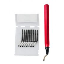 RB1000 Handle Burr Metal Deburring Tool Handle Remover Cutting Tool With 10pcs Rotary Deburr Blade